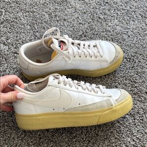 Nike Blazer Low Platform White Lemon Wash Women’s  Sneakers Size 7.5
